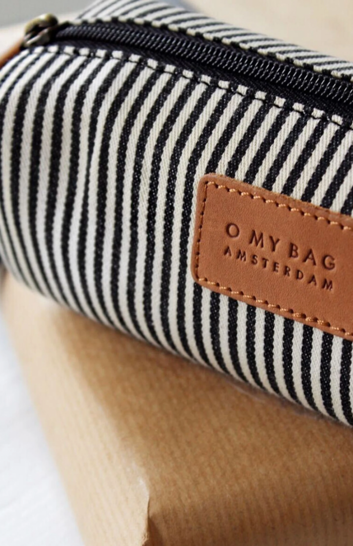 SIGNATURE PENCIL CASE COTTON CAMEL HU