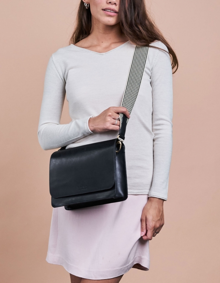 THE AUDREY BLACK CLASSIC LEATH ECO BLACK CLASS