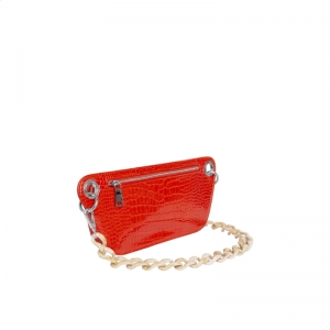 BRILLAY CROCO ORANGE/RED