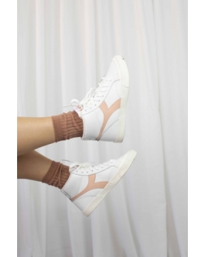 Melody Mid Leather Dirty WHITE/PEACH PAR