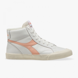Melody Mid Leather Dirty WHITE/PEACH PAR