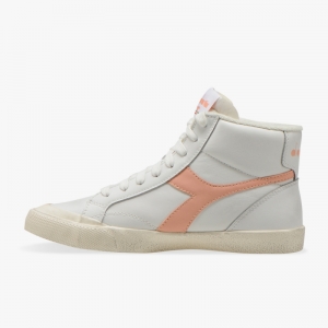 Melody Mid Leather Dirty WHITE/PEACH PAR