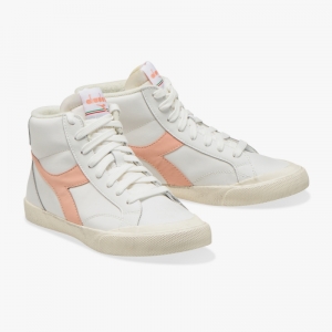 Melody Mid Leather Dirty WHITE/PEACH PAR