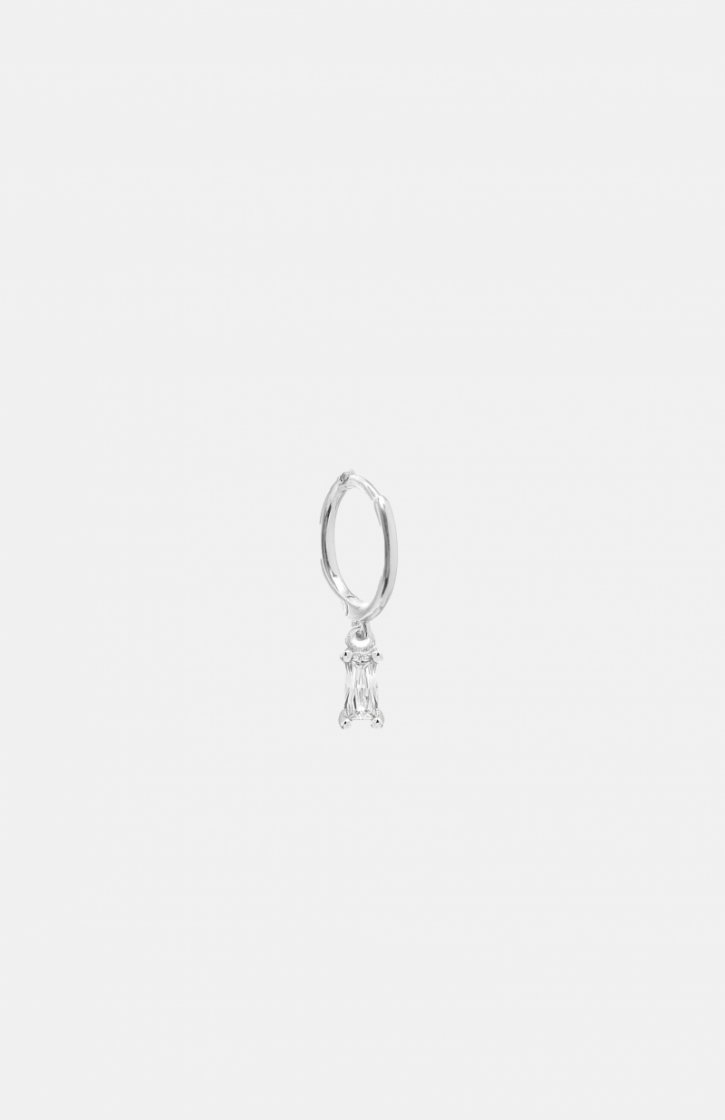 JEANNE HANGING BAGUETTE CLEAR SILVER