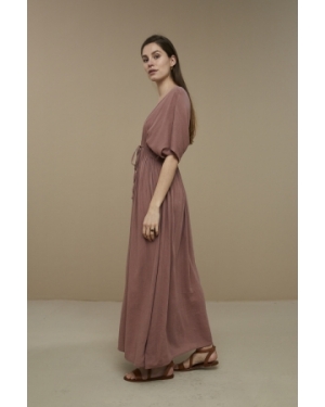 LONG DRESS WOOD ROSE