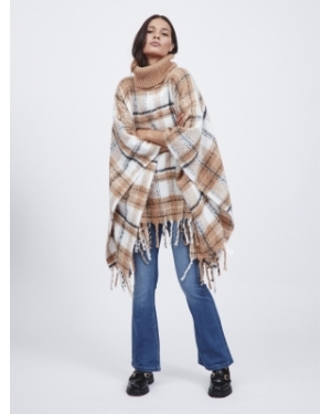 SANELA PONCHO NOMAD CHECKS