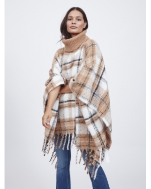 SANELA PONCHO NOMAD CHECKS