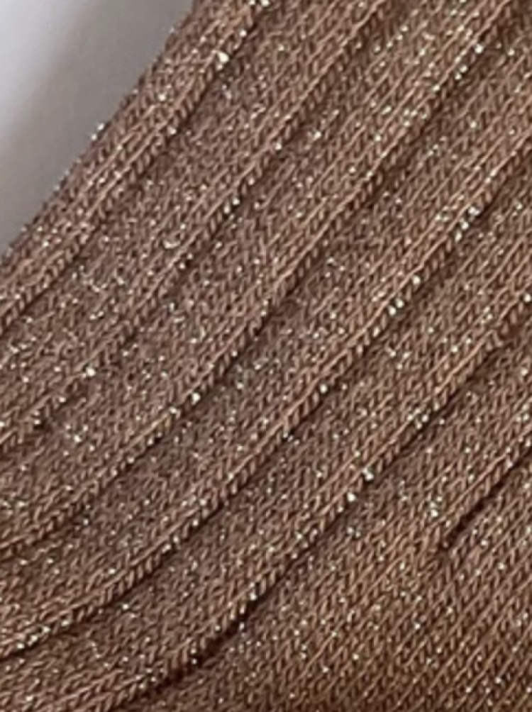 HER SOCKS MODAL LUREX CORAL GLITTER