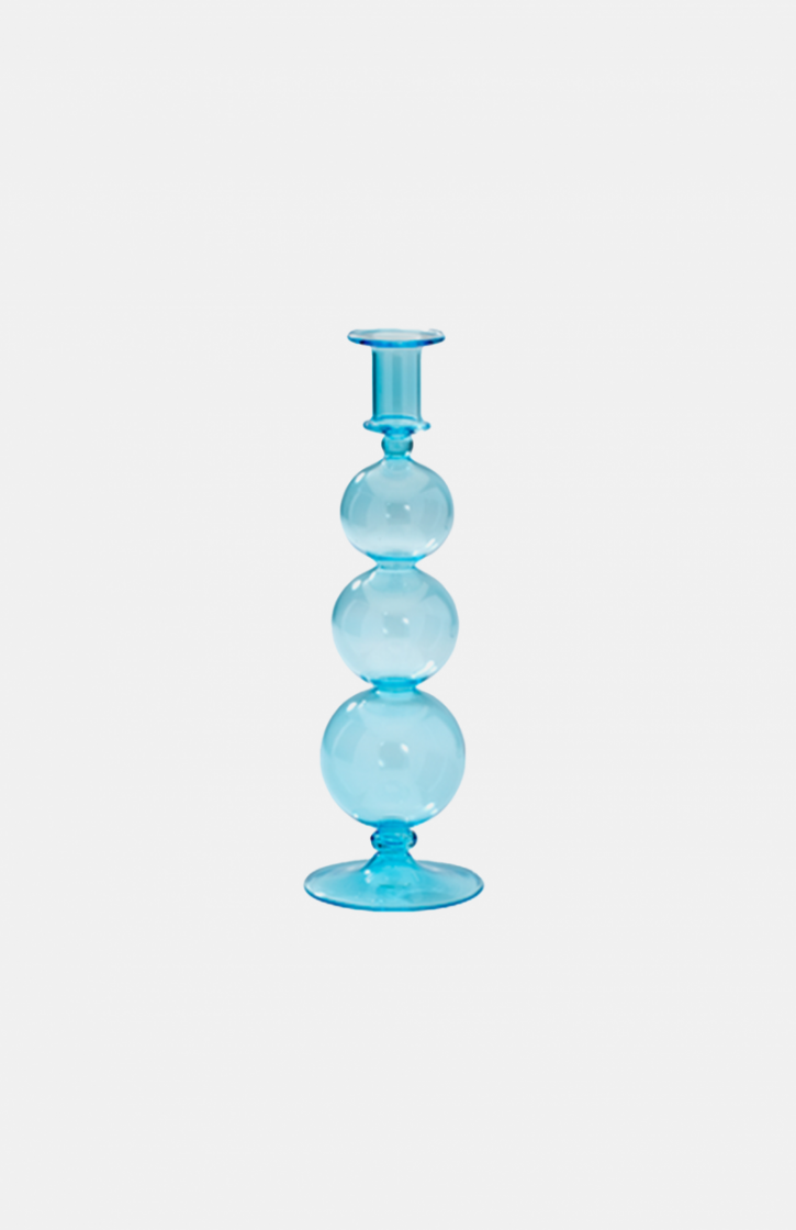 BUBBLE GLASS AQUA BLUE