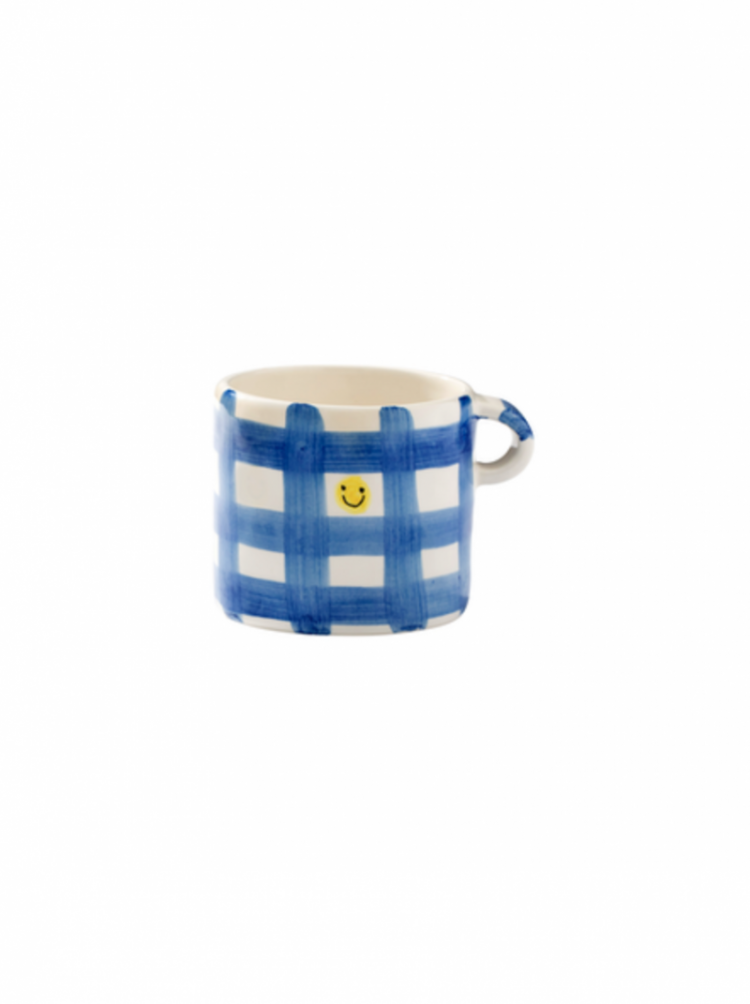 CHECKERED SMILEY BLUE