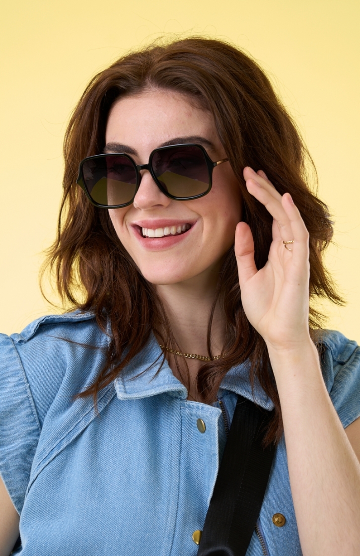 HEY HUNNI POLARIZED BLACK W COOL SM