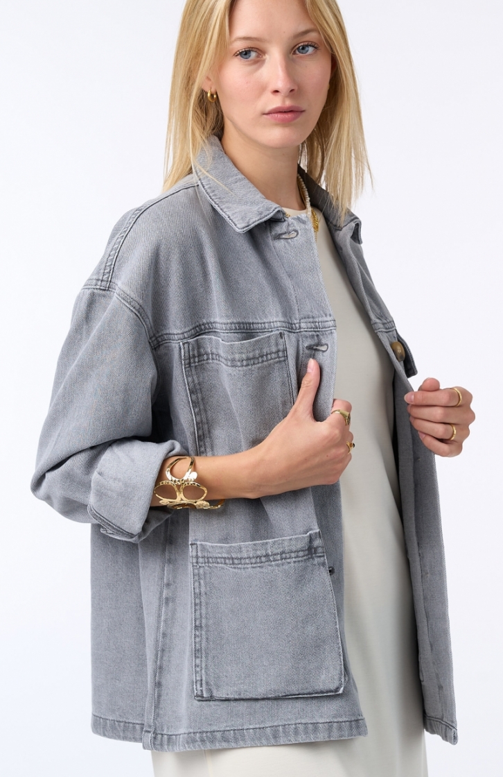 TESSIE SAMAR LIGHT GREY DENI