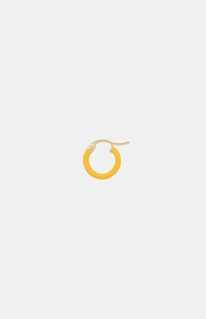 SINGLE RING EARRING HONEY YELLOW