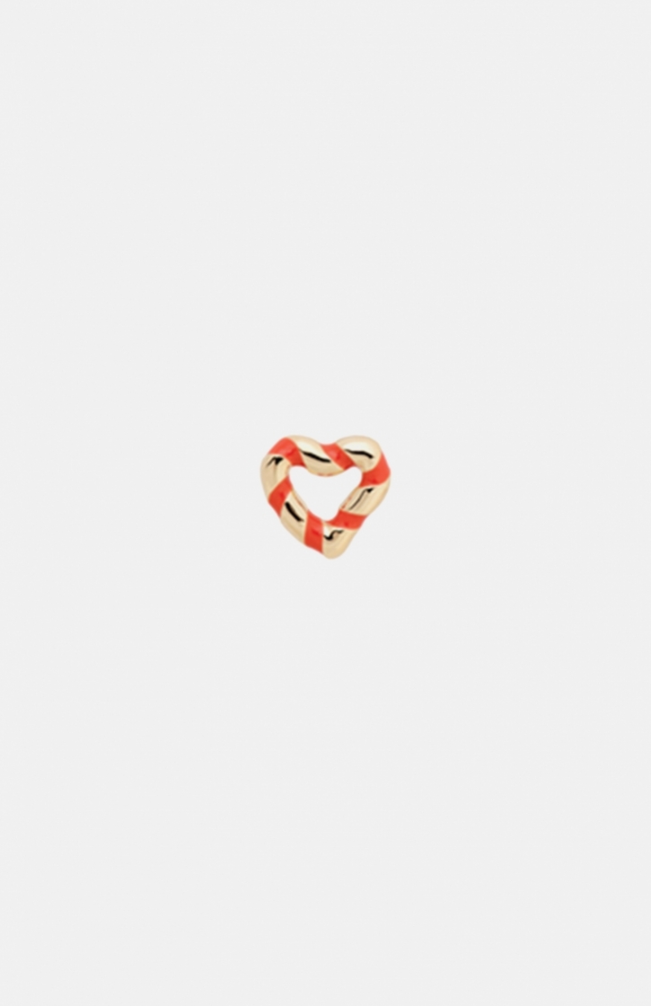 SINGLE ORANGE STUD EARRING ORANGE