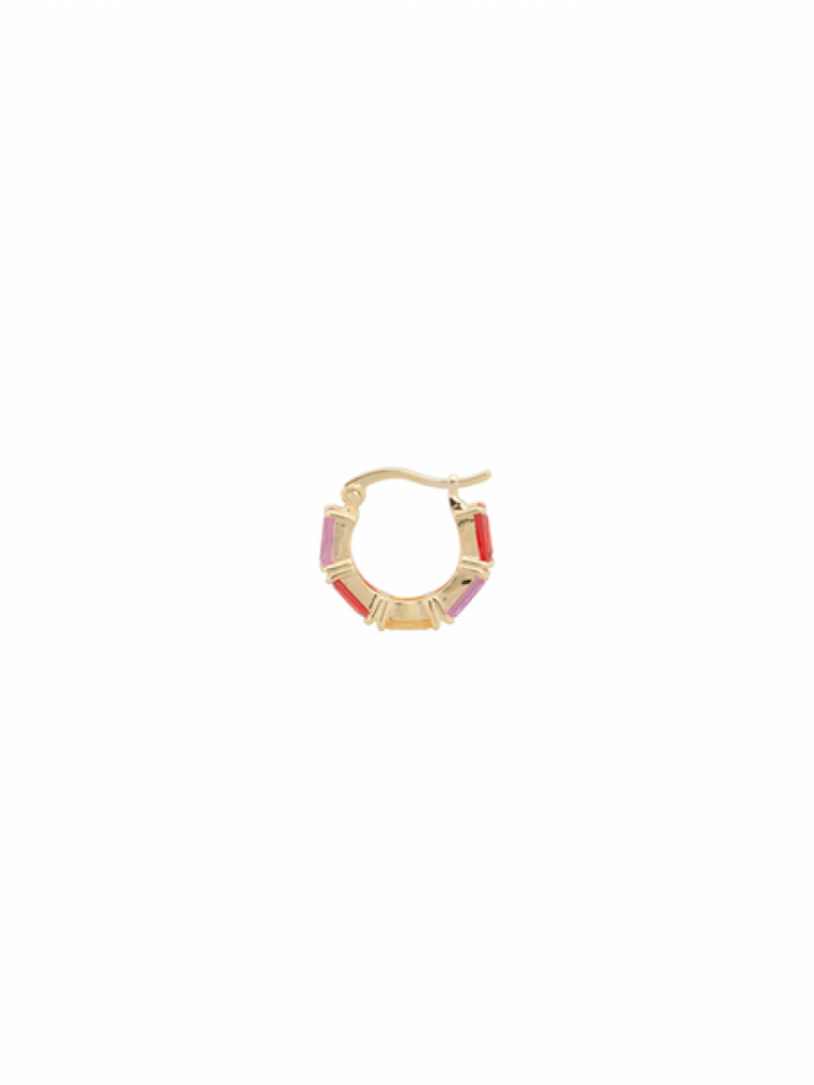 SINGLE SUNSET RING EARRING MULTI