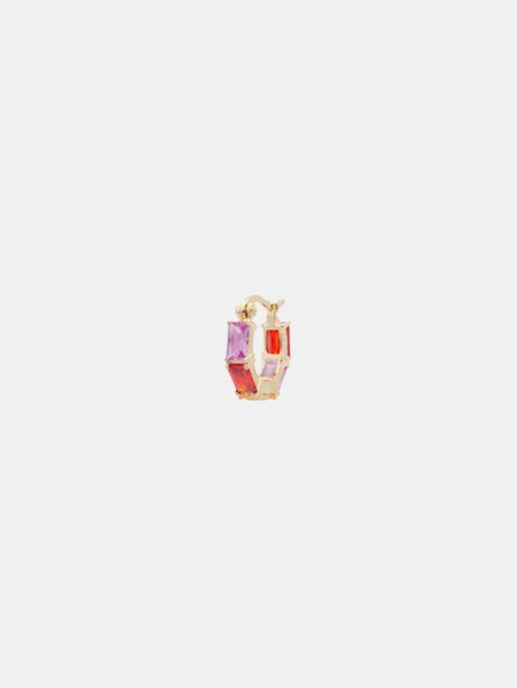 SINGLE SUNSET RING EARRING MULTI