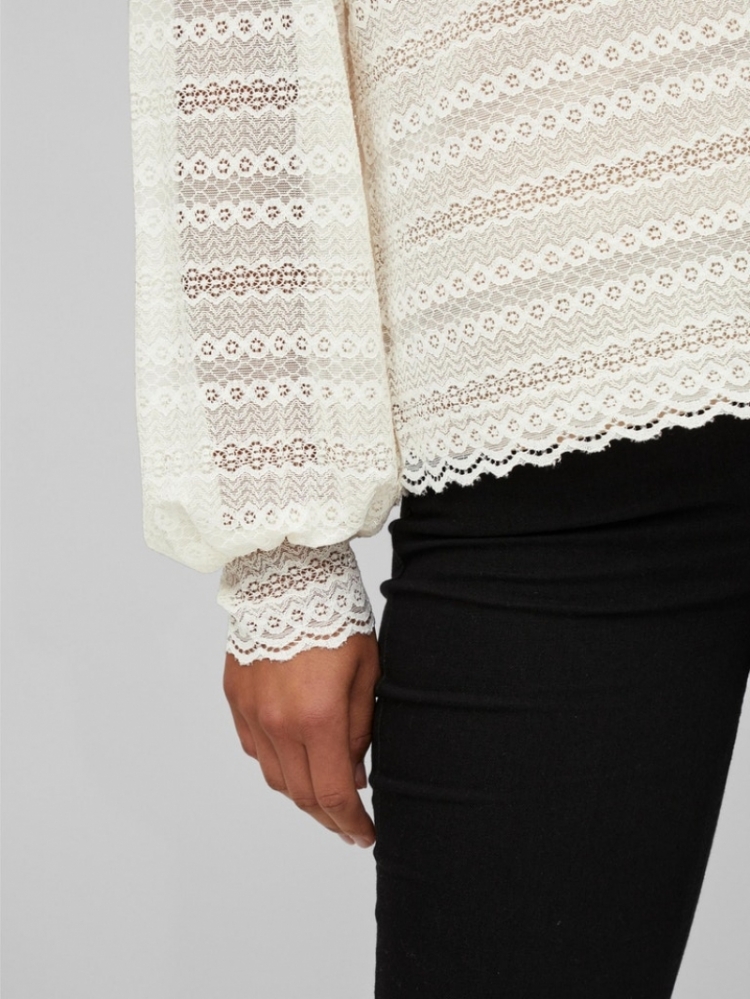 LYKKE LACE TOP BIRCH