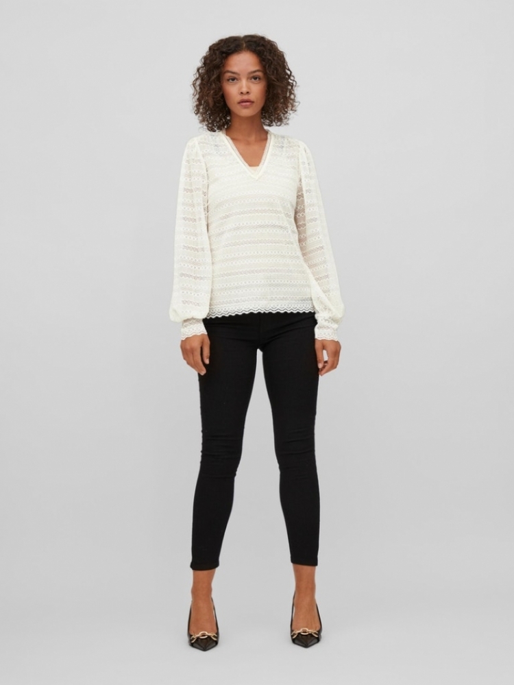 LYKKE LACE TOP BIRCH