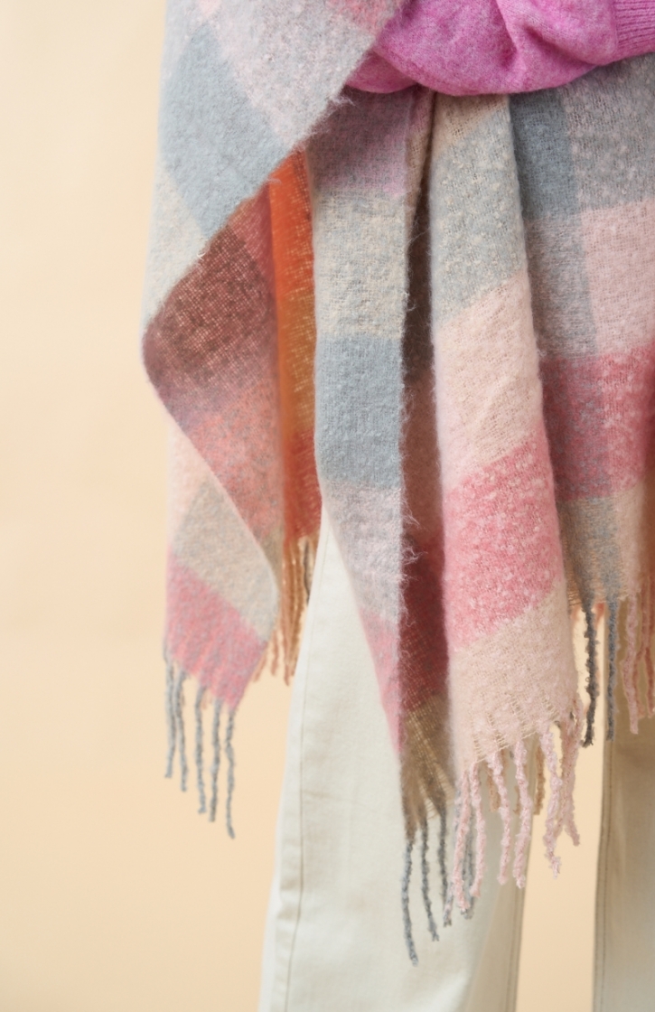 FAELYN PONCHO MISTY ROSE
