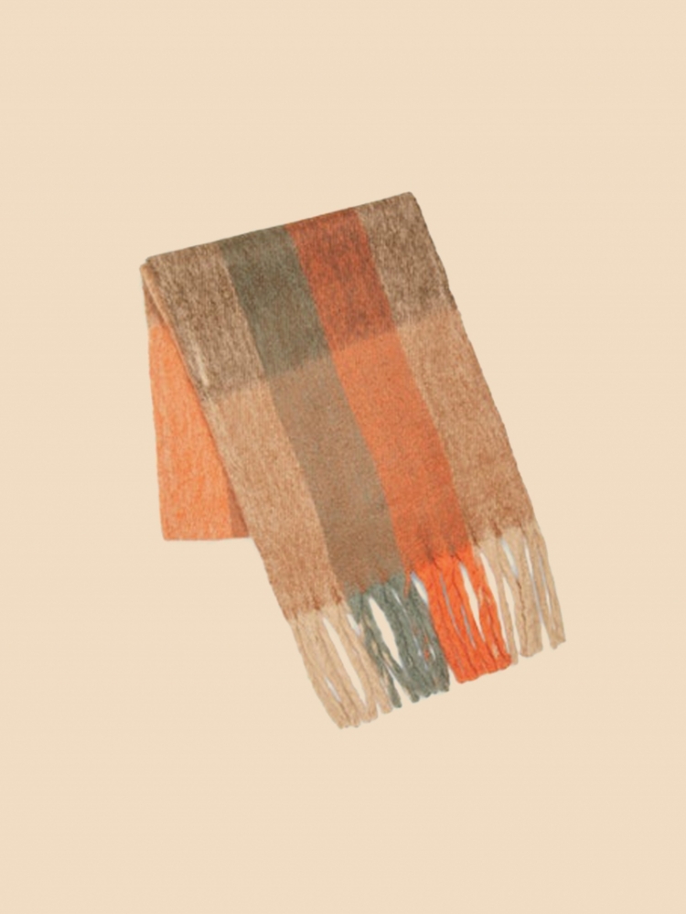 DUSTY SCARF BURNT ORANGE