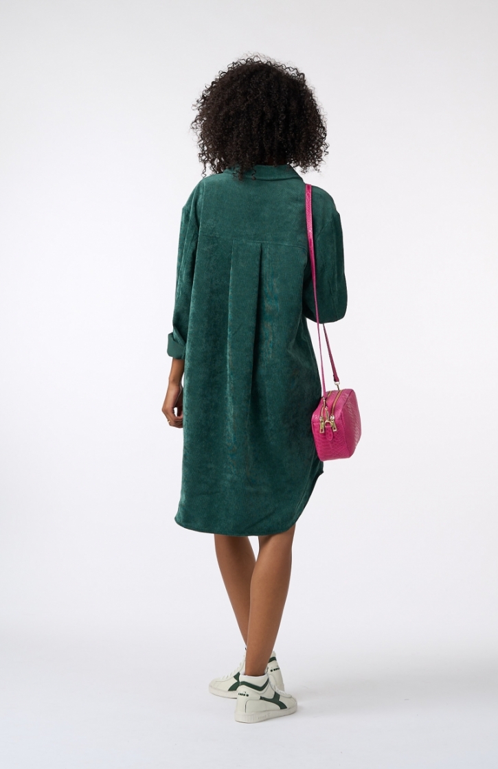 ADELA CORDUROY DRESS PINENEEDLE