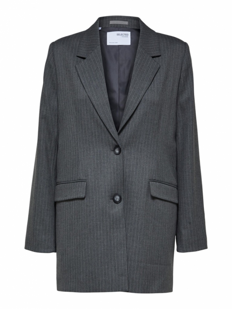FANNI RELAXED BLAZER MEDIUM GREY MEL