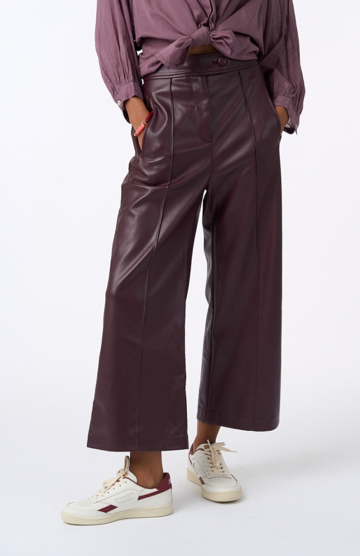 JOY PANTALON PRUNE