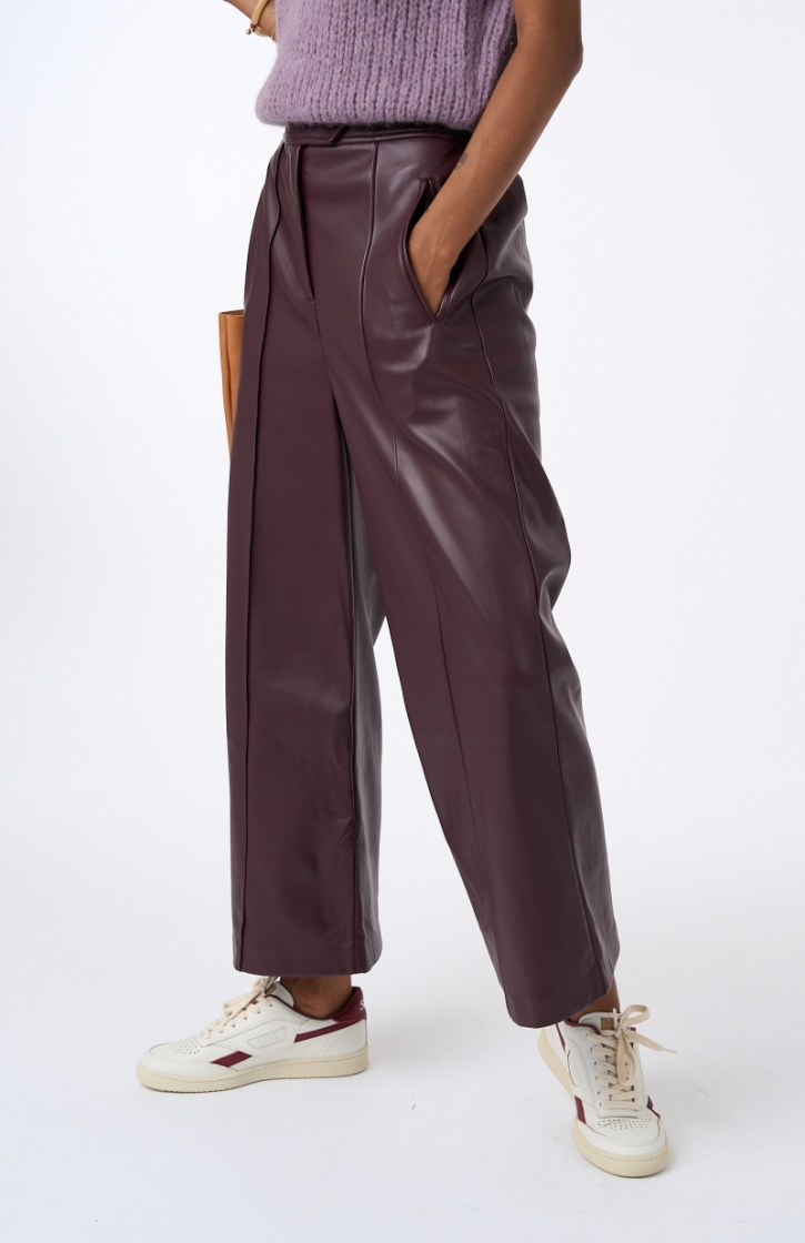 JOY PANTALON PRUNE