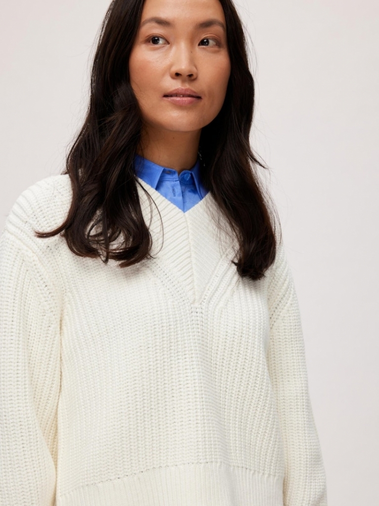 MILEA CROPPED SNOW WHITE