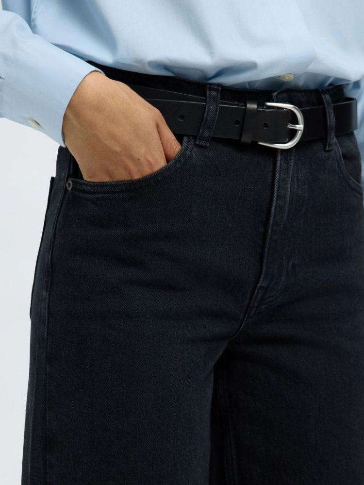SLFWIDE BEA BLACK DENIM