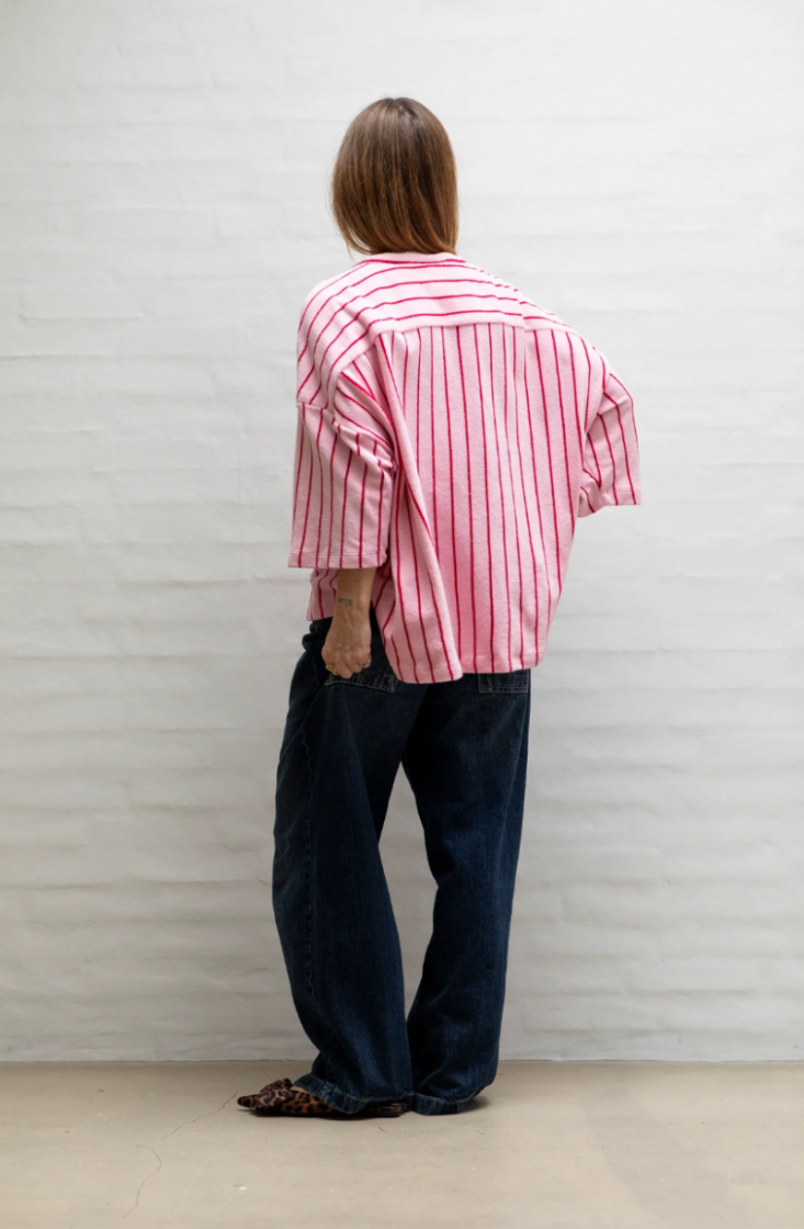 NARAM OVERSIZED SHIRT BABY PINK & SKI