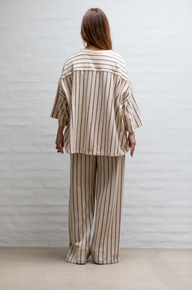 NARAM OVERSIZED SHIRT CREME & INK