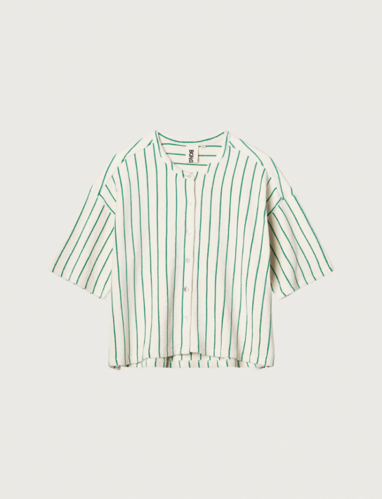 NARAM OVERSIZED SHIRT PURE WHITE & GR