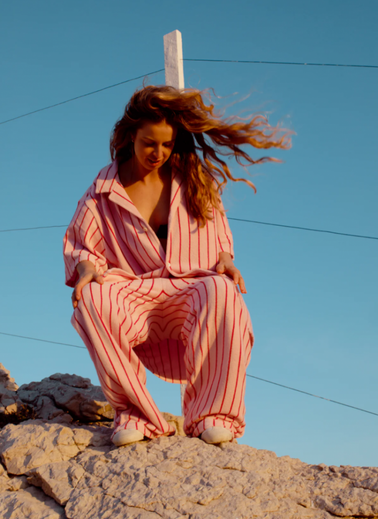 NARAM PANTS BABY PINK & SKI