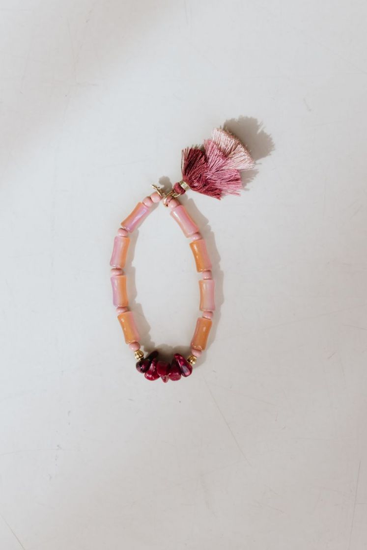 LEONIE PINK BURGUNDY