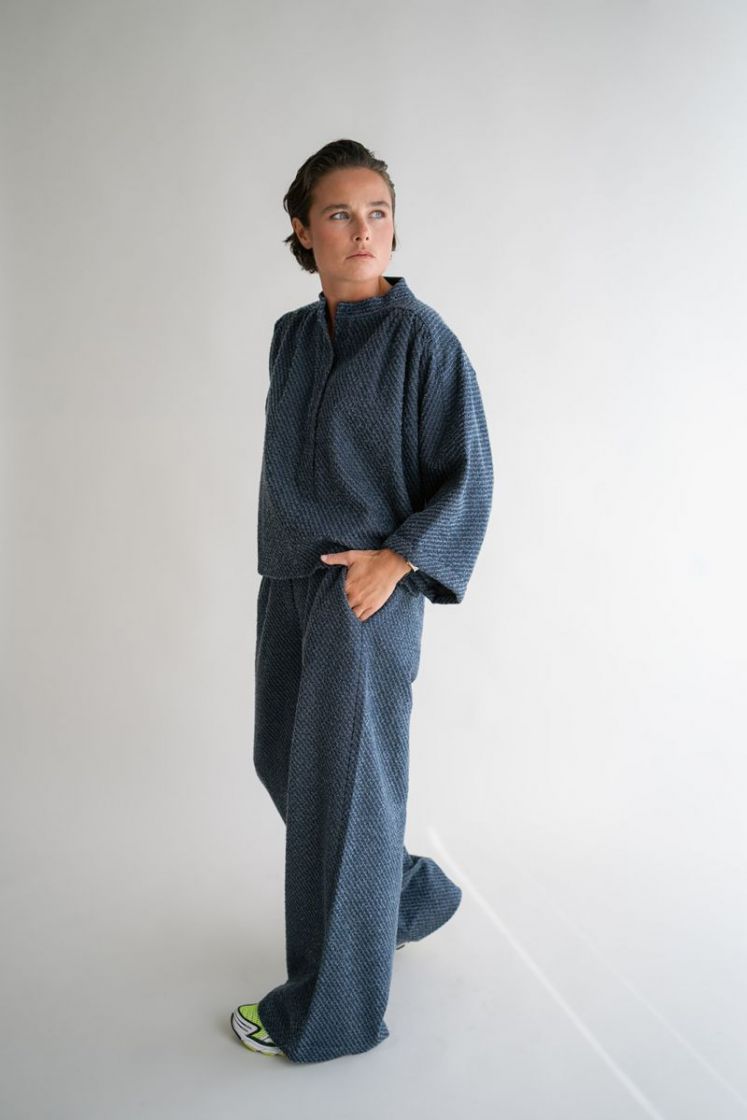 SAM NAVY TWEED