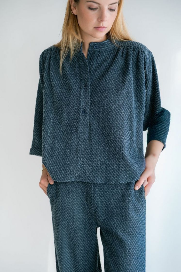 MAYA NAVY TWEED