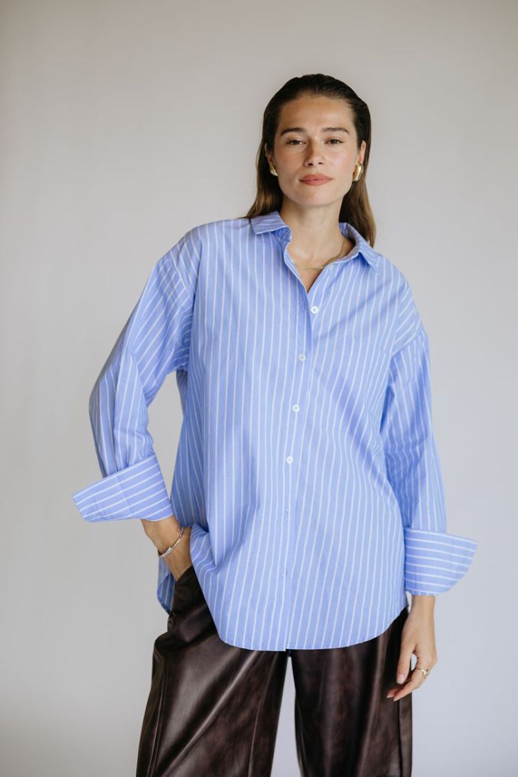 ADALENESW STRIPE LIGHT BL
