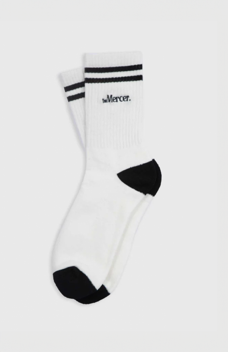 THE MERCER SOCKS STRIPE WHITE/BLUE