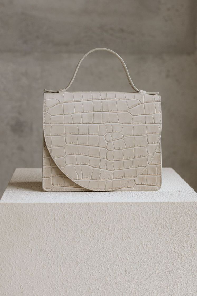 MICRO BRIEFCASE SAND CROCO