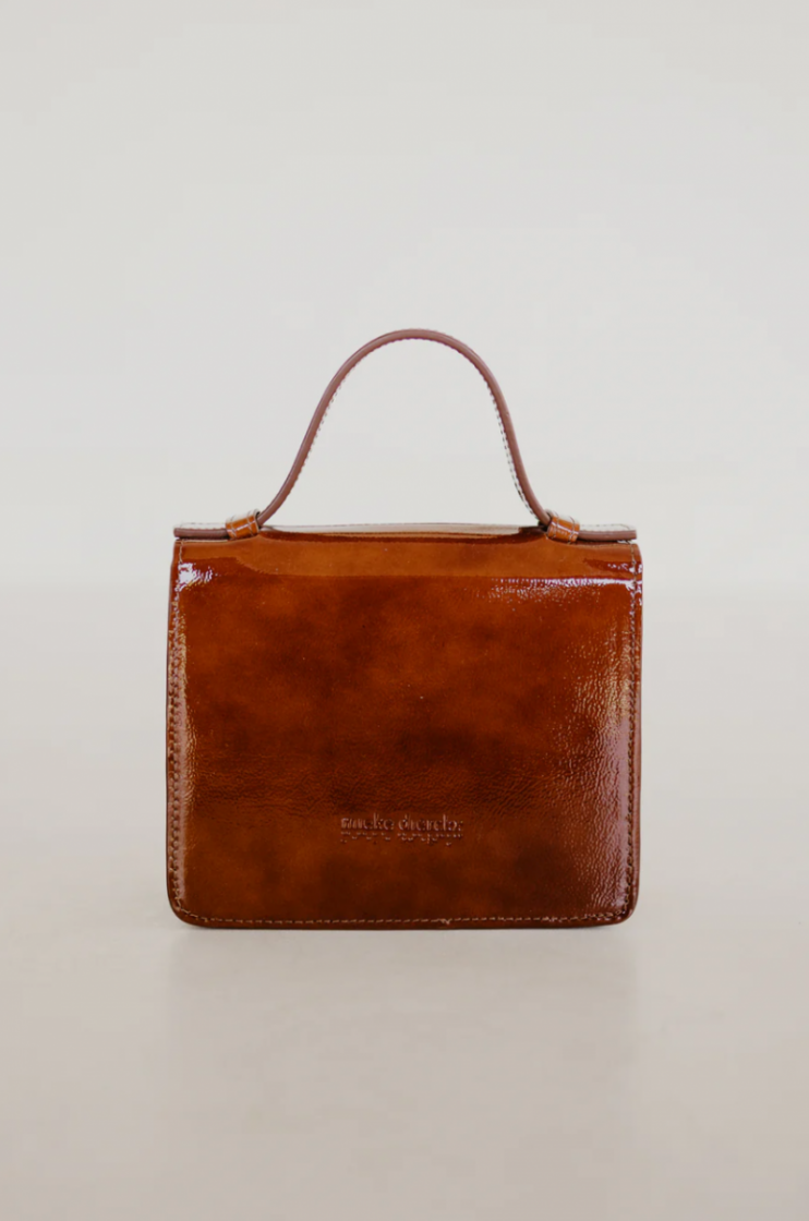 MICRO BRIEFCASE CHESTNUT STONE