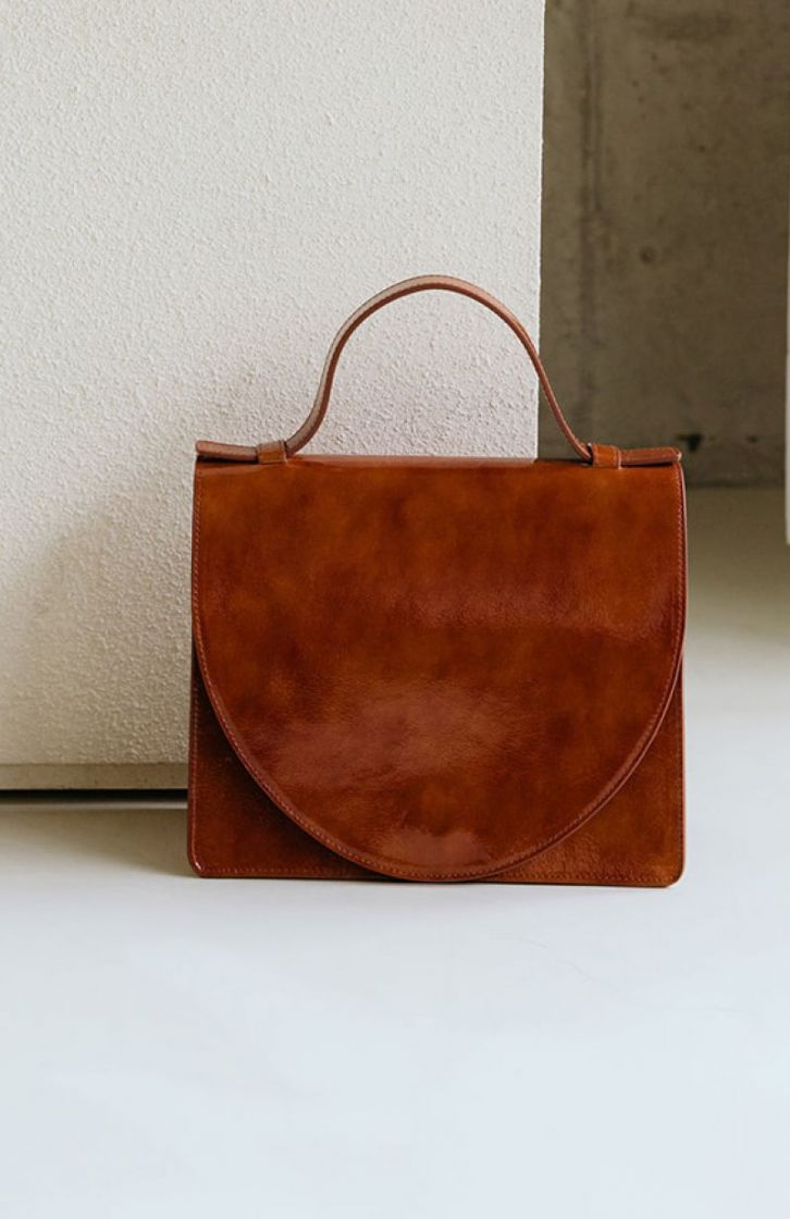 MINI BRIEFCASE CHESTNUT STONE