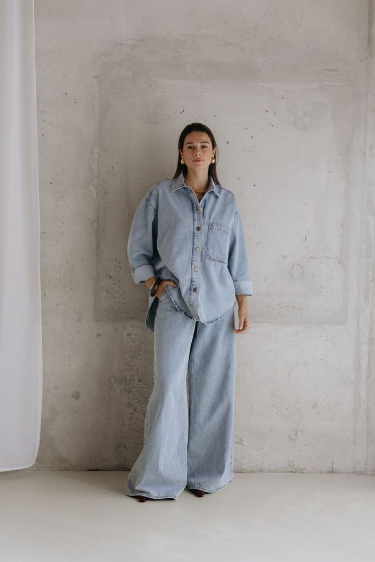 STEVIE DENIM SHIRT MEDIUM BLUE DEN
