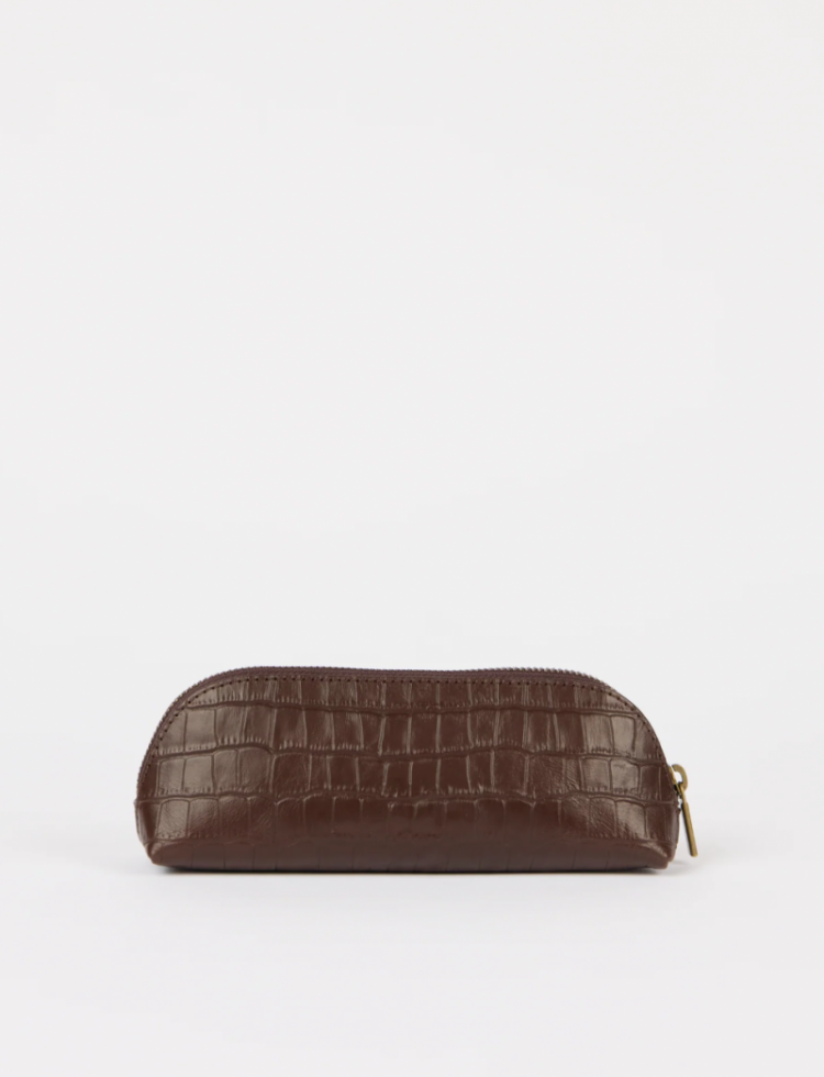 PENCIL CASE CHOCOLATE CROCO
