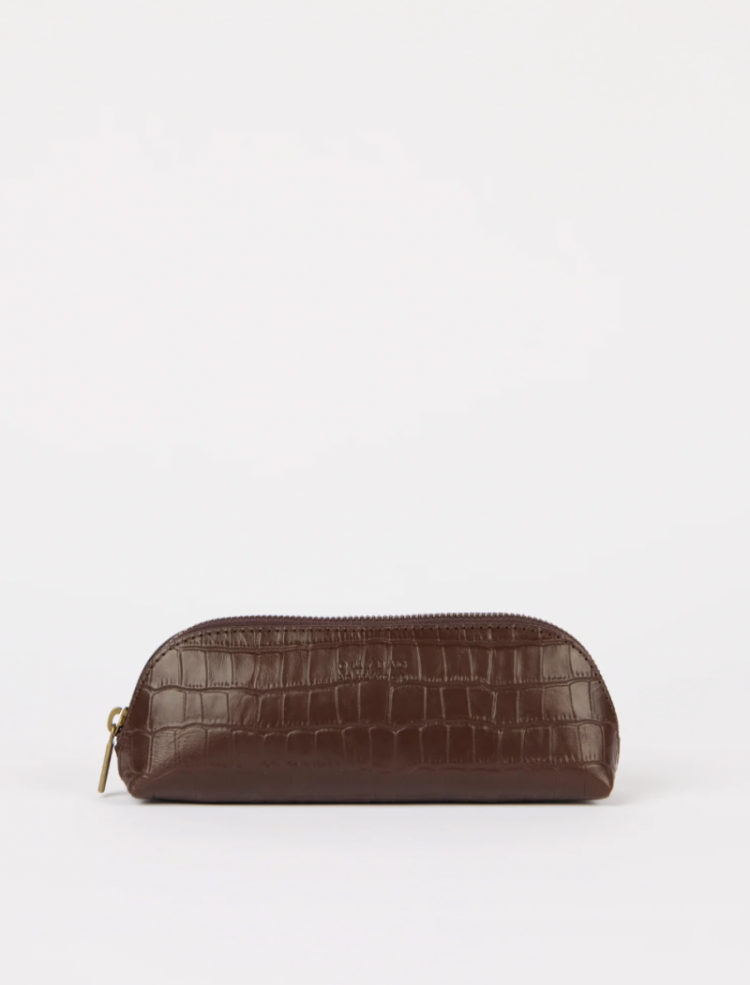 PENCIL CASE CHOCOLATE CROCO