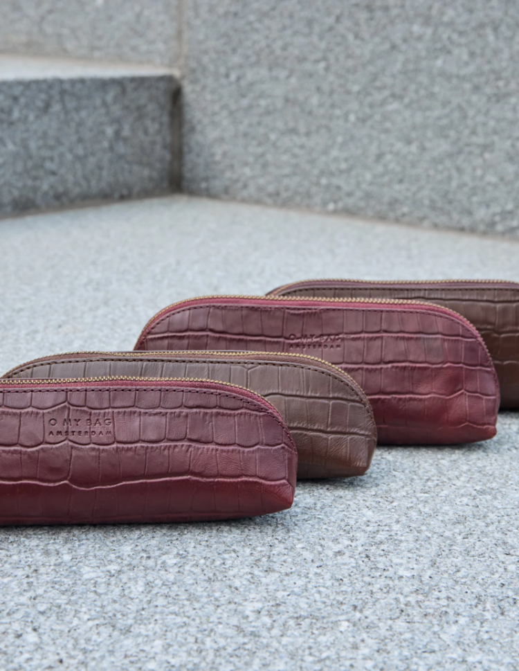 PENCIL CASE CHOCOLATE CROCO