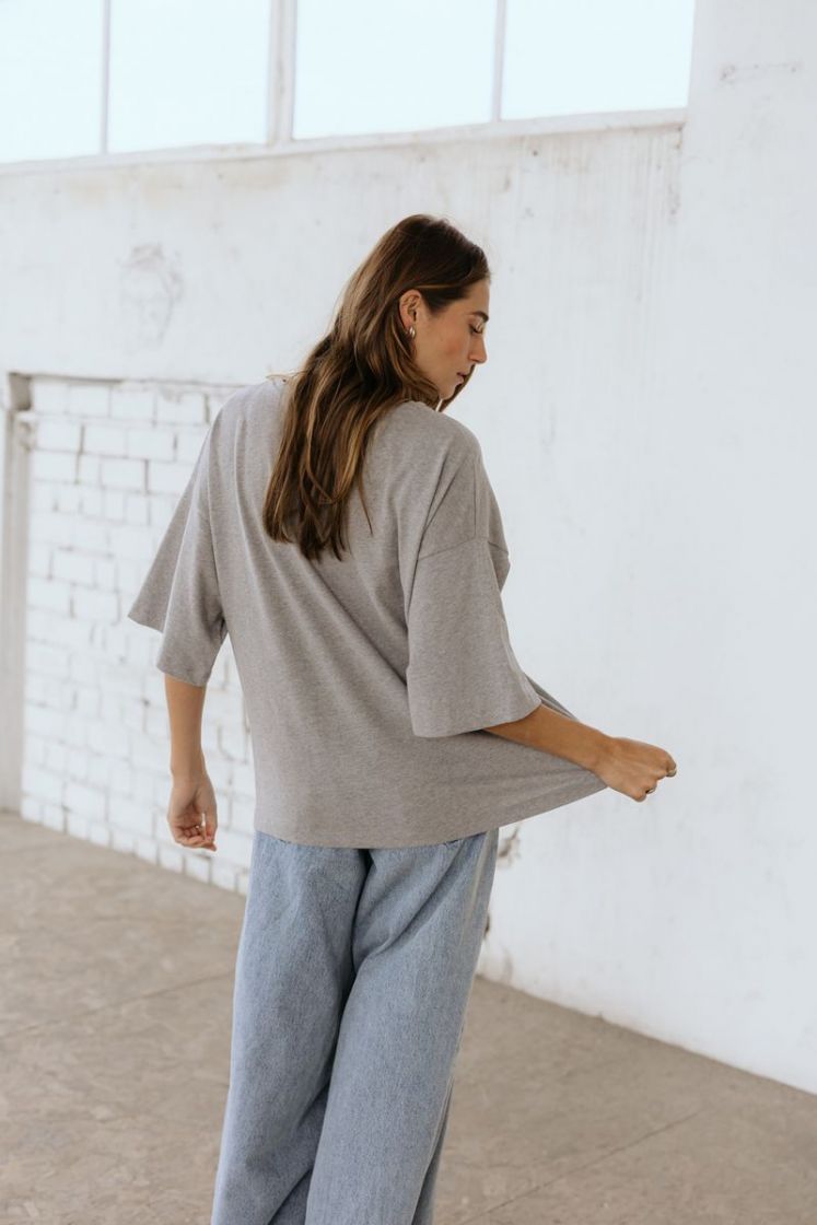 RAE O-NECK LIGHT GREY MELA