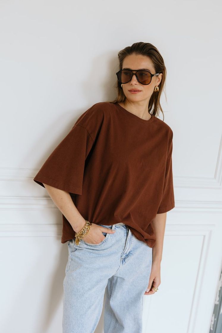 RAE O-NECK BROWN