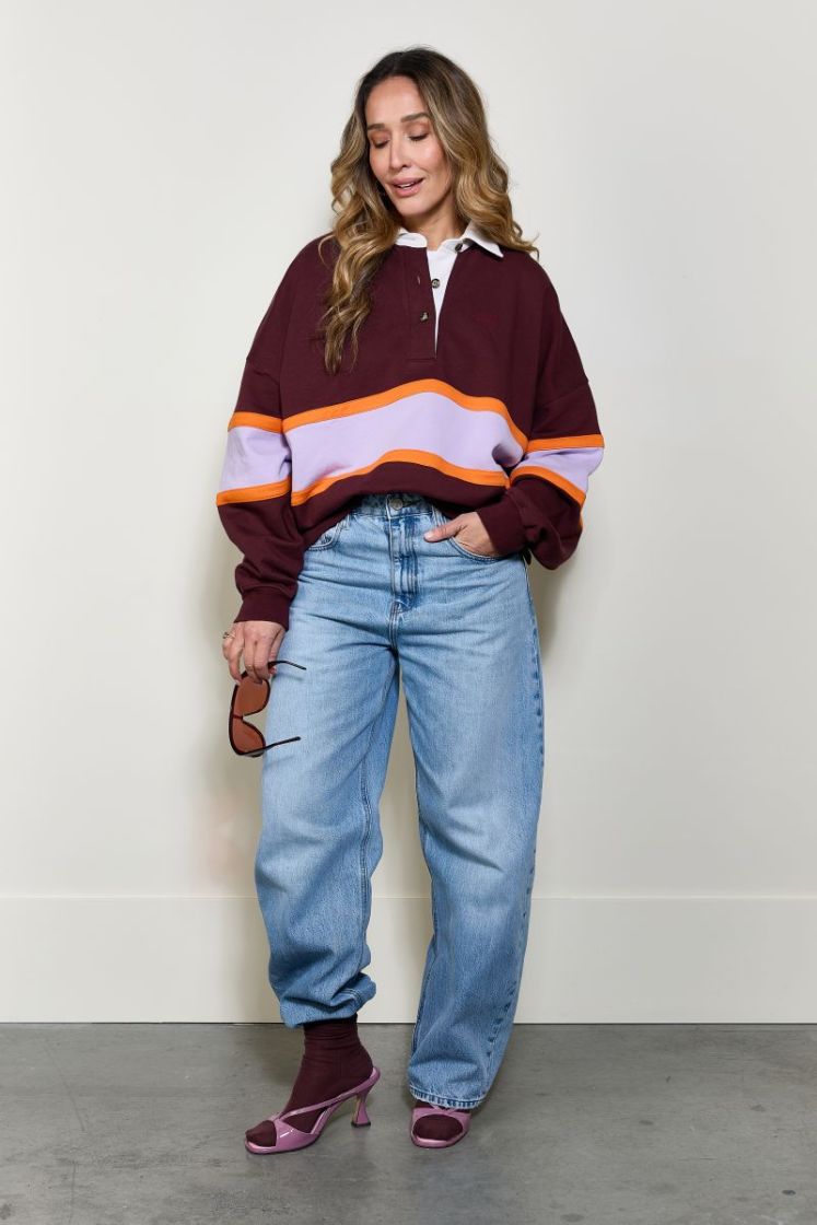 HUGO POLO BORDEAUX LILAC