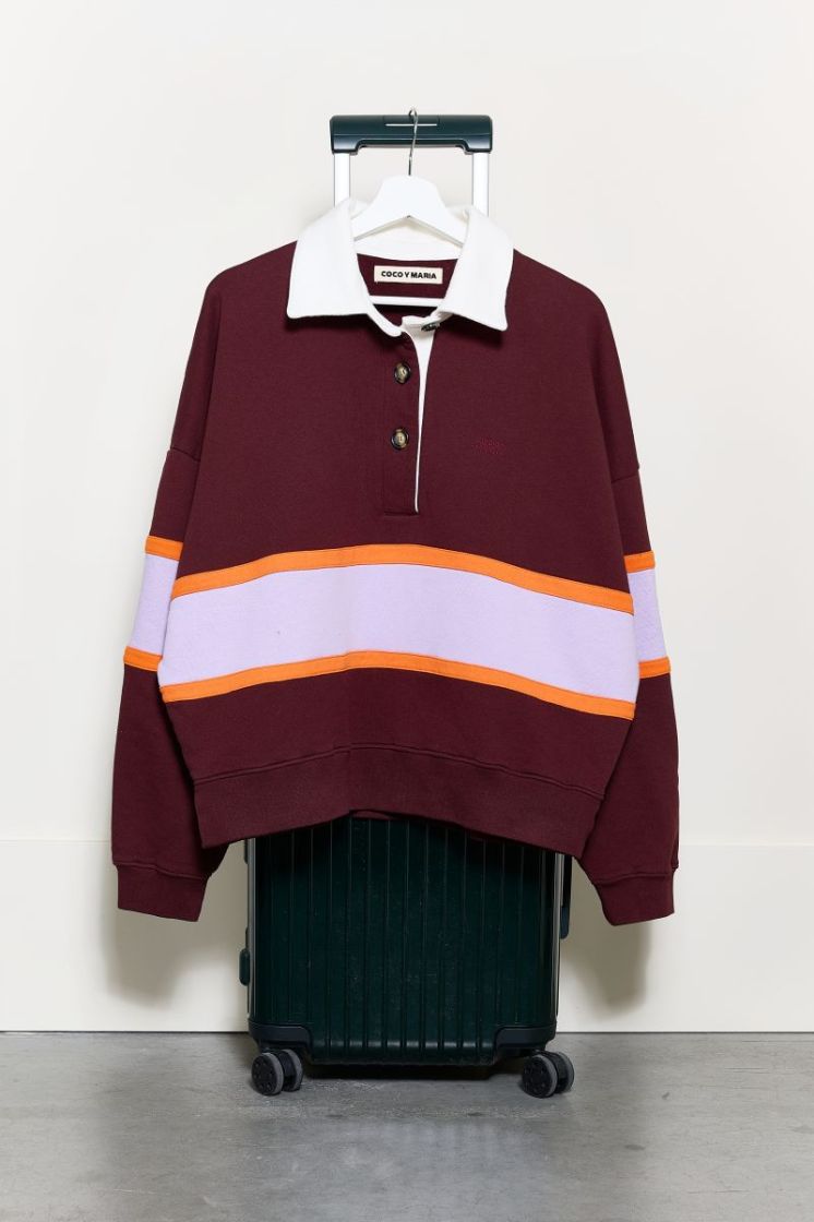 HUGO POLO BORDEAUX LILAC